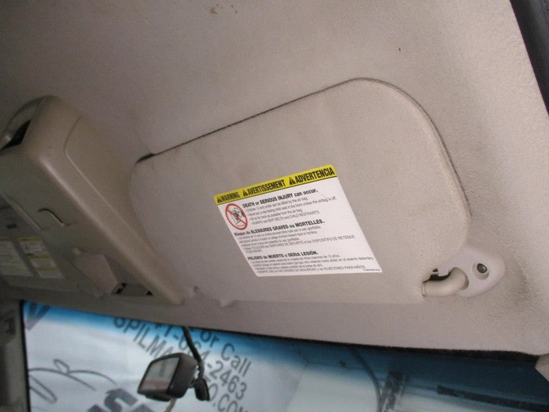 Passenger Sun Visor Super Cab Fits 08-10 FORD F250SD PICKUP 1871263