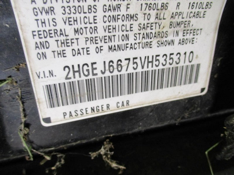 Driver Left Hood Hinge Fits 96-98 CIVIC 1933198