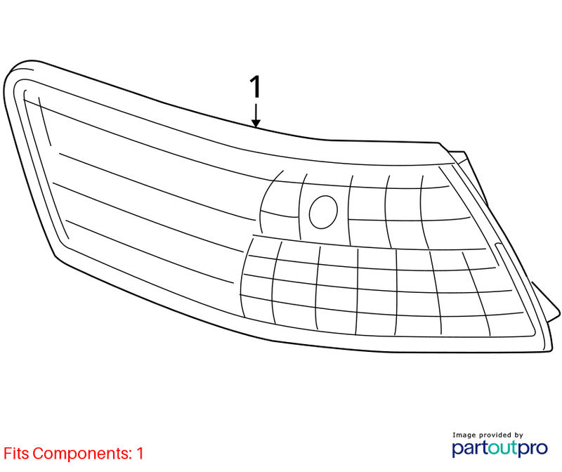 Passenger Tail Light Quarter Panel Mounted Fits 07-09 CAMRY 1913641