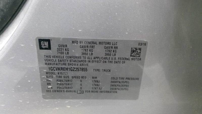 Driver Sun Visor Classic Style Fits 14-19 SIERRA 1500 PICKUP 1897800