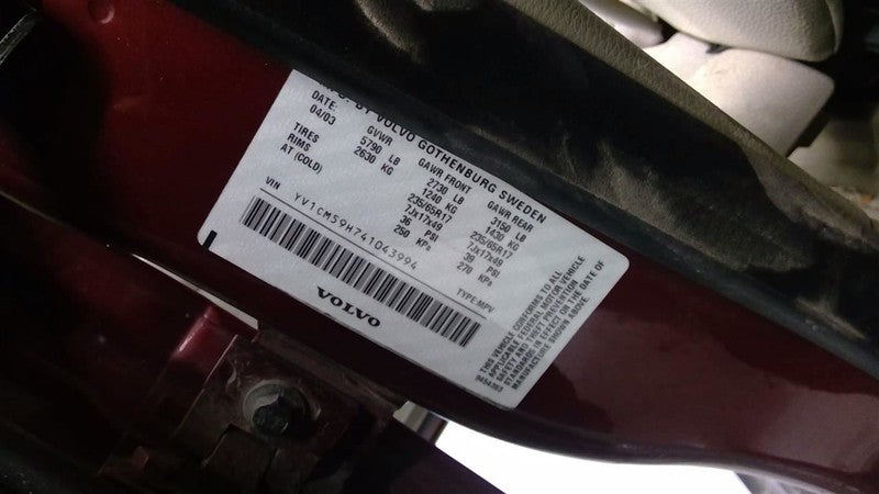 Power Brake Booster Thru VIN 512675 Fits 03-09 VOLVO XC90 1686308
