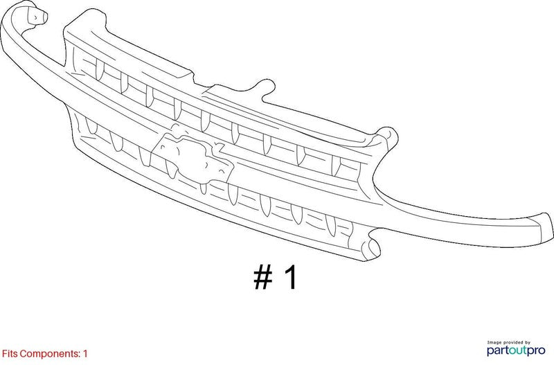 Grille 2500 Hd Fits 01-02 SILVERADO 2500 PICKUP 2011942