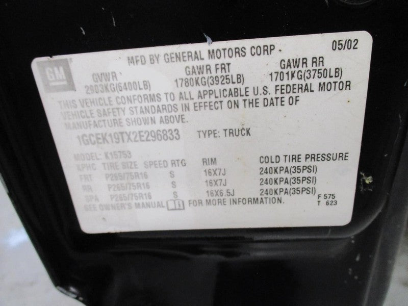 Starter Motor Fits 99-02 SIERRA 1500 PICKUP 1894913