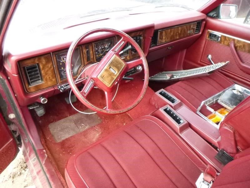 1982 MERCURY COUGAR Passenger Side Right Rear Inner Door Trim Panel