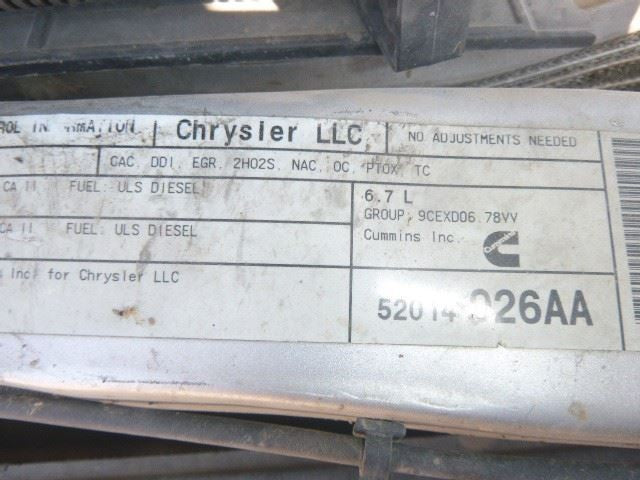 Engine 6.7L Diesel VIN L 8th Digit Fits 09 DODGE 2500 PICKUP 1557421
