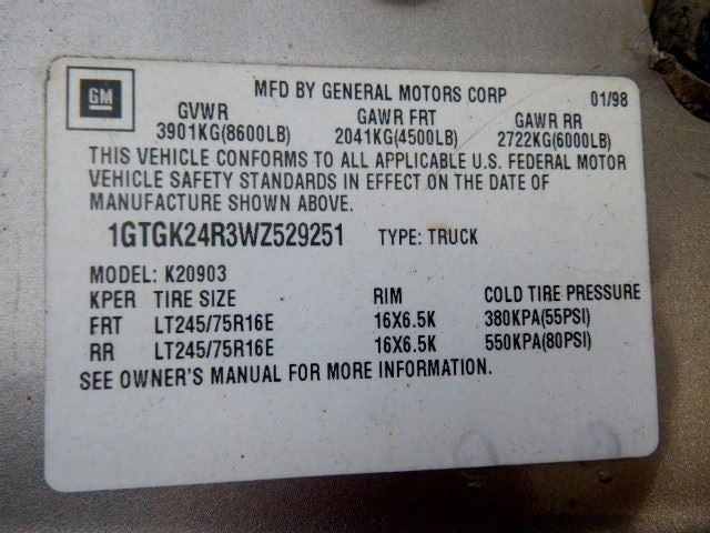 Transfer Case 5.7L 4L80E Transmission Fits 95-00 CHEVROLET 2500 PICKUP