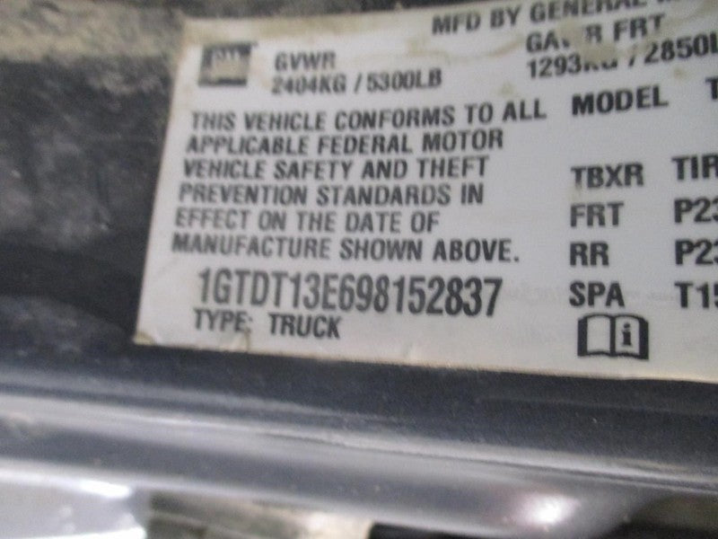 Passenger Front Seat Bucket And Bench Split Seat Fits 06-12 CANYON 191
