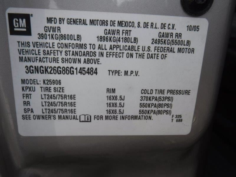 Rear Axle 2WD Full-floating 10.5" Ring Gear Fits 01-06 SUBURBAN 2500 1