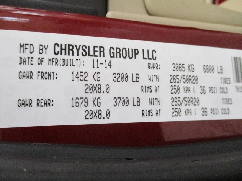 GRANDCHER 2015 Seat Belt Rear 1850768