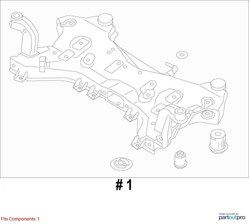 Crossmember/K-Frame Front US Built VIN 5 1st Digit Fits 19-20 OPTIMA 1