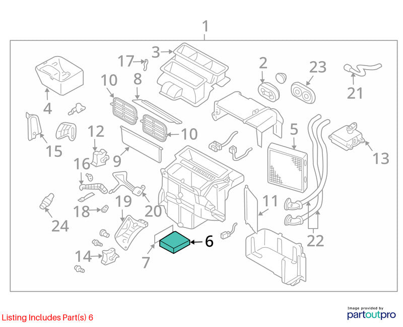 AC Evaporator Fits 04-08 MAXIMA 1889000