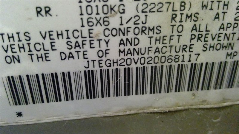 Crossmember/K-Frame Front Suspension Fits 01-05 RAV4 1696523