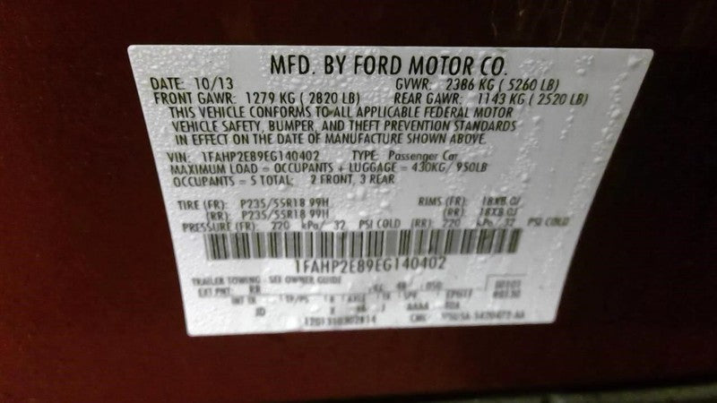 Automatic Transmission 6 Speed 3.5L FWD 2.77 Ratio Fits 14-19 TAURUS 1