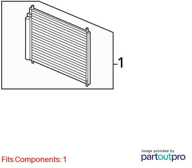 AC Condenser AWD Hybrid Fits 14-20 RLX 1933510