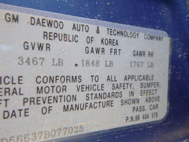 Door Handle Exterior Door Front Ntbk Body Colored Fits 07-11 AVEO 1166
