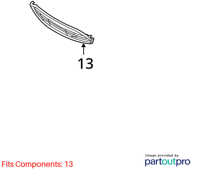 Grille Lower Bumper Mounted Without Chrome Surround SE Fits 10-12 TAUR