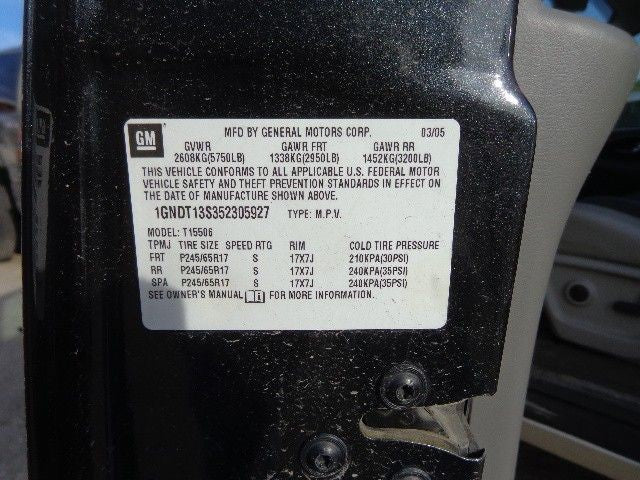 Passenger Door Handle Exterior Door Rear Body Color Fits 02-09 ENVOY 1