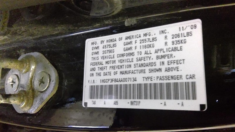 Automatic Transmission Coupe 3.5L Fits 10 ACCORD 1705298