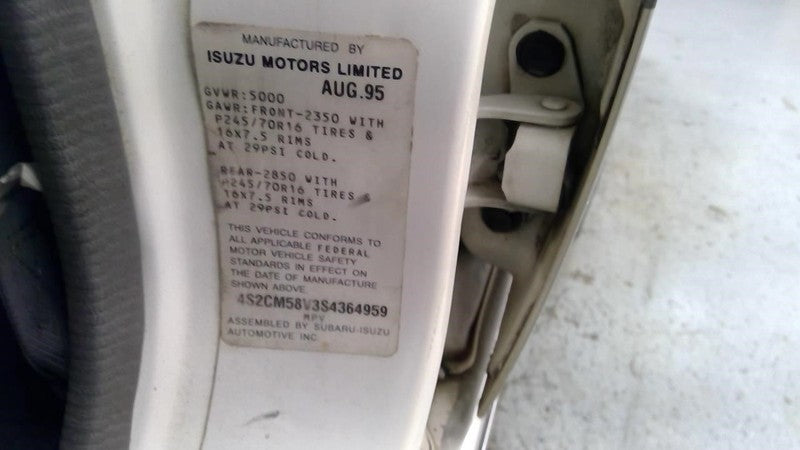 RODEO 1995 Seat Rear 1929532