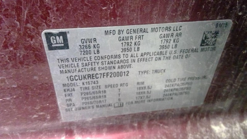 Automatic Transmission 4WD 5.3L Fits 15-20 SUBURBAN 1500 1732201
