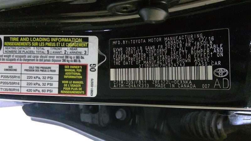 Alternator Sedan 100A ID 27060-0T230 Fits 14-19 COROLLA 1638497