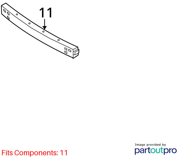 Front Bumper Reinforcement Fits 04-08 MAXIMA 1888744