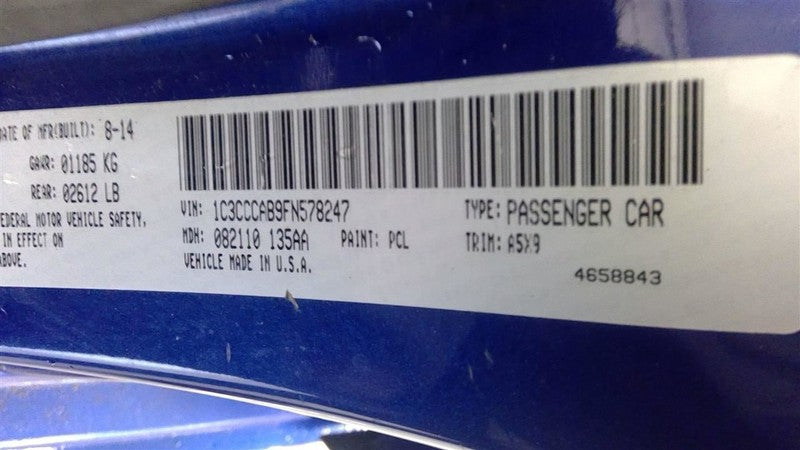 Automatic Transmission Sedan 2.4L 9 Speed Opt 948TE Fits 15 200 166739