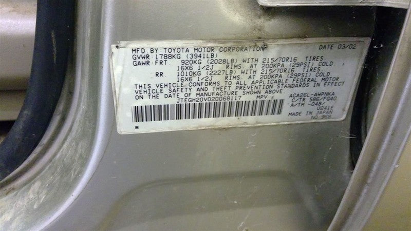Crossmember/K-Frame Front Suspension Fits 01-05 RAV4 1696523