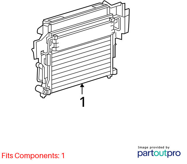 AC Condenser Fits 05-10 GRAND CHEROKEE 2018869