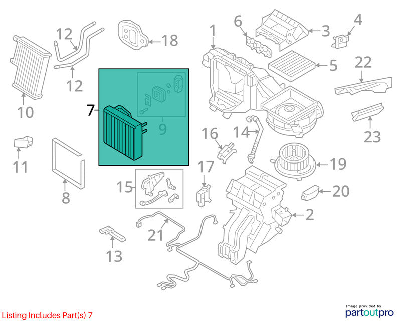 AC Evaporator Front Fits 18-25 ATLAS 1682047