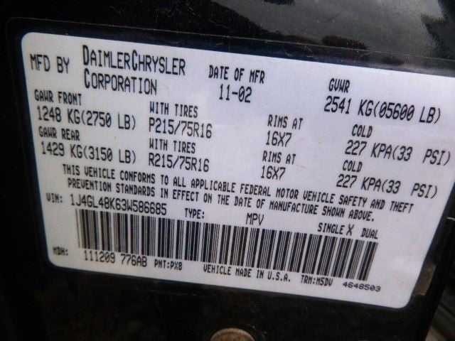 AC Compressor Fits 02-05 LIBERTY 1737184