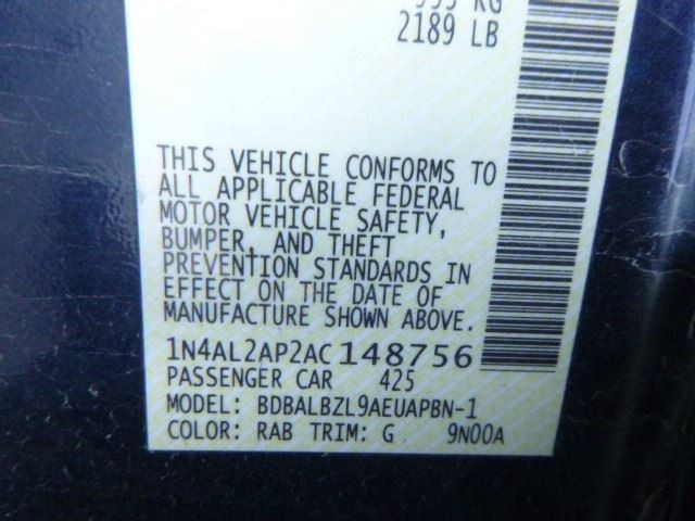 Passenger Side View Mirror Power Sedan Heated Fits 07-12 ALTIMA 144603