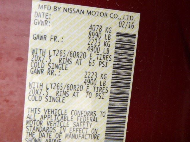 Speedometer Cluster MPH Thru 1/31/17 Fits 16-17 TITAN XD 1360397
