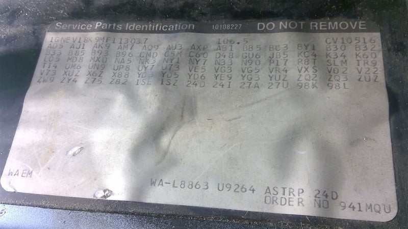 BLAZER 1991 Front Door Switch 1643974