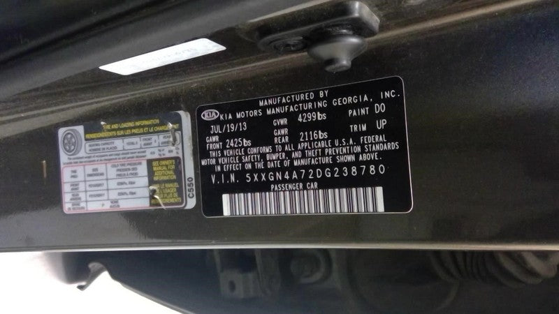 OPTIMAKIA 2013 Seat Belt Rear 1973021
