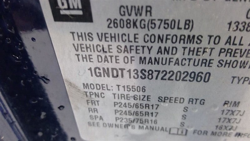 Starter Motor Fits 06-07 ENVOY 1702535