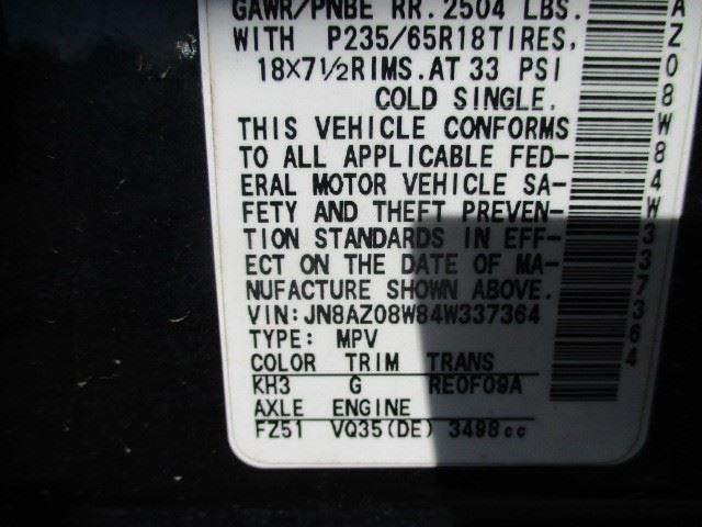 Driver Side View Mirror Power Heated With Memory Fits 03-04 MURANO 150