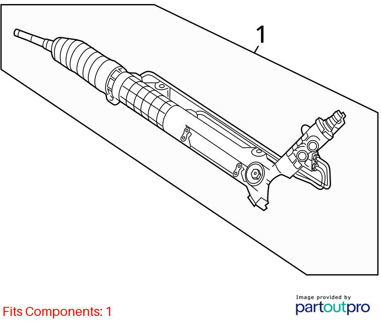 Steering Gear/Rack Power Rack And Pinion Convertible Fits 07-13 BMW 32