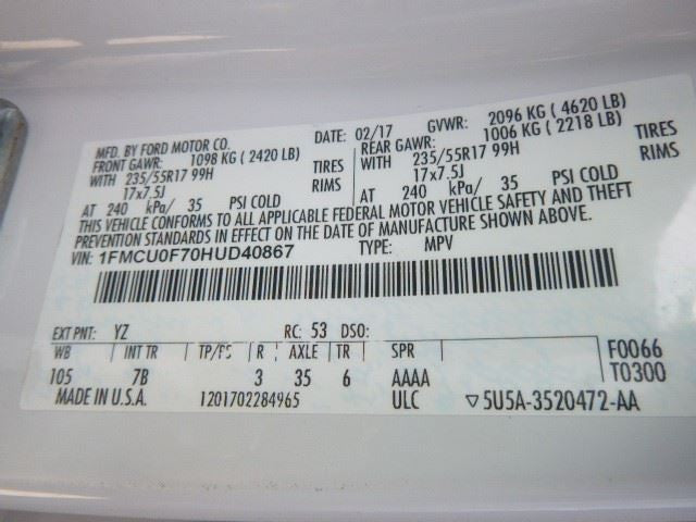 Driver Rear Suspension Without Crossmember 2WD Fits 17-19 ESCAPE 15110