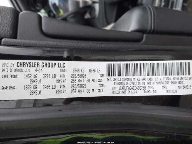 GRANDCHER 2014 Glove Box 1738040