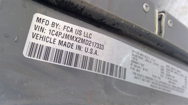CHEROKEE 2021 Seat Rear 1661441