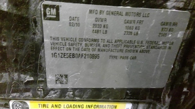 MALIBU 2010 Owners Manual 1858680