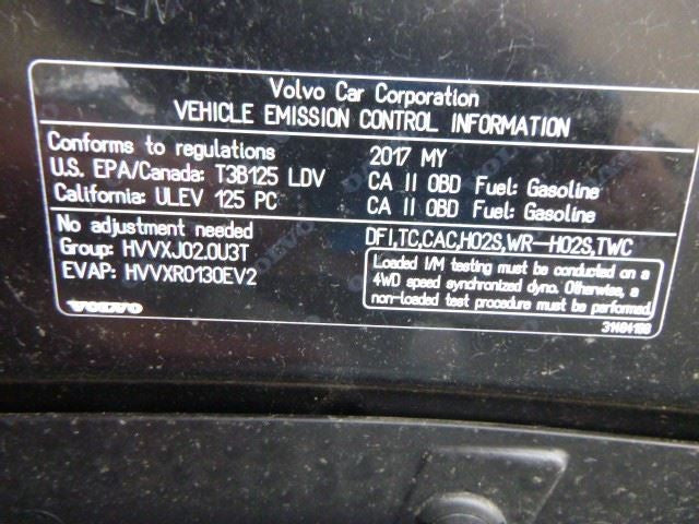 Automatic Transmission 2.0L 40 AWD VIN T Fits 17-18 VOLVO S60 1214917