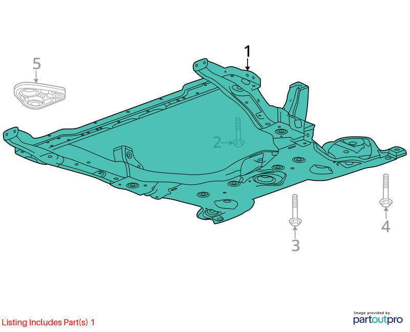 Crossmember/K-Frame Front AWD Fits 20-25 ENCORE GX 2007314