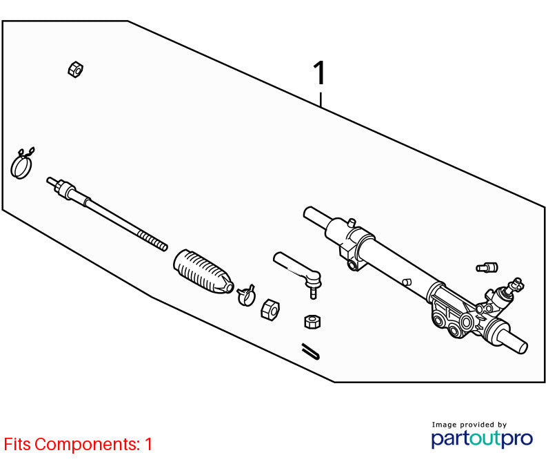 Steering Gear/Rack Power Rack And Pinion Fits 04-15 ARMADA 2032911