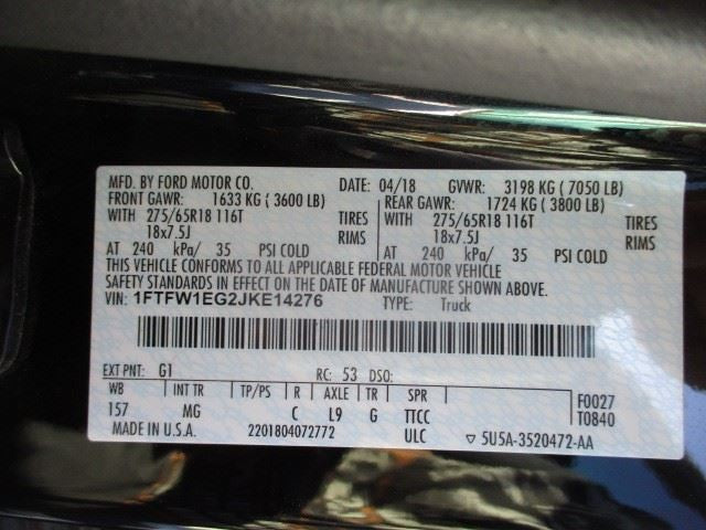 F150 2018 Seat Rear 1598489