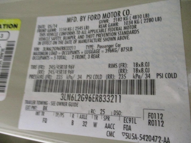Grille Lower Without Adaptive Cruise Fits 13-15 MKZ 1737756