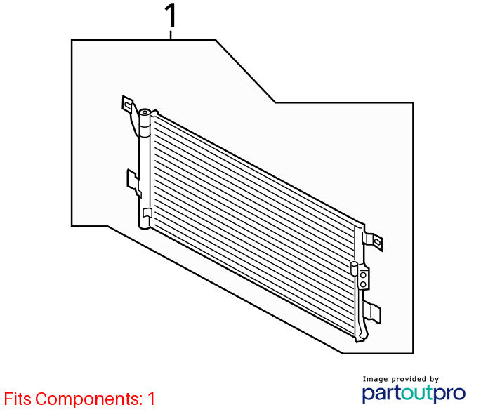 AC Condenser Classic Style Without Plug-in Hybrid Fits 18-25 AUDI Q5 1