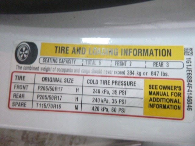 Automatic Transmission 1.4L LT Fits 15 SONIC 1899692