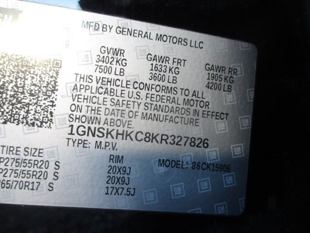 SUBURBN15 2019 Seat Rear 1617776